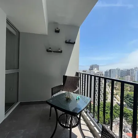Barranco Piso 18 Vista Al Mar Piscina Jacuzzi Gym Apartment Lima Exterior photo